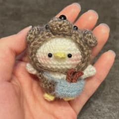 ❁*!様 トイプードルになりたいあひるさん ジャーキーポシェット あみぐるみ 着のサムネイル