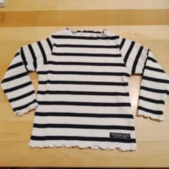 BREEZE ブリーズ メロウリブ長袖Tシャツ 90サイズ ボーダーのサムネイル