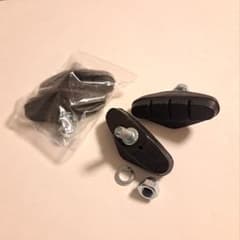 【前後2セット】クロスバイク/ロードバイク用 ブレーキシュー パッド 自転車