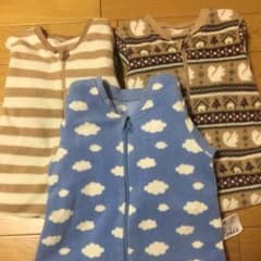 ユニクロ フリース オールインワン 3点 セット売り 70のサムネイル