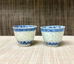 中国 康熙年製 景徳鎮 蛍茶碗 骨董品 - メルカリ