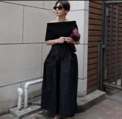 machatt マチャット★メモリーキュロットパンツ マチャット machatt メモリーキュロット ブラック - メルカリ