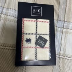 POLO チェック柄ハンカチ アイボリーのサムネイル