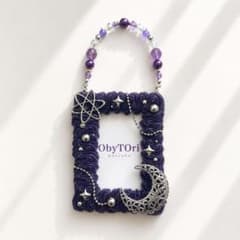 ハンドメイド ホイップデコ トレカケース 紫 月 - メルカリ