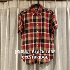 極美品】BLACK LABEL CRESTBRIDGE チェック半袖シャツ L - メルカリ