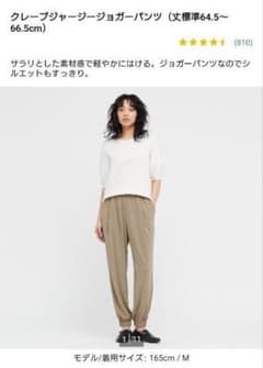 〈新品タグ付き〉クレープジャージージョガーパンツ　ブラウンのサムネイル