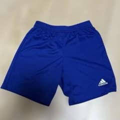 adidas ハーフパンツ　サッカー　青　150のサムネイル