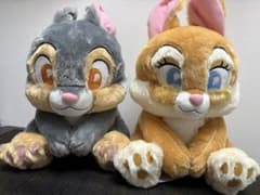 ROUND1 Exclusive Bambi, Thumper & Miss Bunny Plush Toy Set (2 figures)