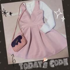 ピンクワンピ ジャンスカ☆クリスマスにも♩のサムネイル
