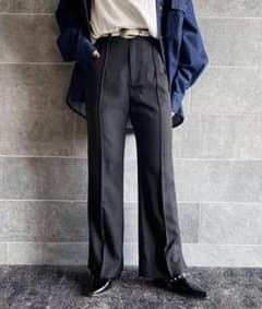 PAGE BOY フレアパンツ　黒のサムネイル