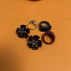 フラワーピアス リング　セットのサムネイル