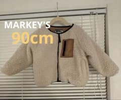 MARKEY'Sボア ジャケット 90cm クリーム色のサムネイル