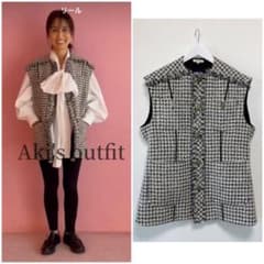 美品　2024 BLAMINKブラミンク　ツイードベスト　ジレ ショウ様 2022AW BLAMINK ブラミンク ツイードジレベスト - メルカリ