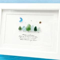 シーグラスアート 【moon forest】のサムネイル