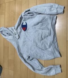 Champion チャンピオン スウェットパーカー ビッグロゴ グレー Sのサムネイル