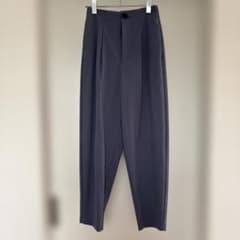 タックコクーンシルエットパンツ　ブルーグレーのサムネイル