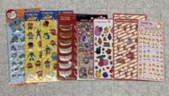 キャラクターシール ステッカー まとめ売り 8点セットのサムネイル
