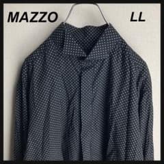 美品 MAZZO ドット柄 ドレスシャツ 柄シャツ LLのサムネイル