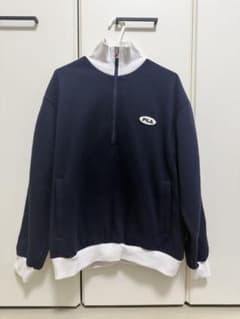FILA ハーフジップ スウェット ネイビー Mのサムネイル