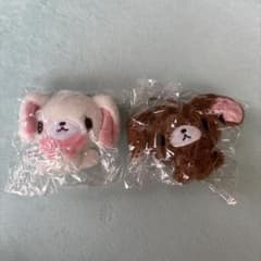 シュガーバニーズ　ぬいぐるみキーホルダー　しろうさ　くろうさのサムネイル
