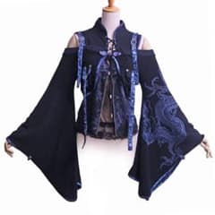 美品 キューティーフラッシュ 龍 振袖ボレロ＆レースアップトップス 2点セット 美品 キューティーフラッシュ 龍 振袖ボレロ＆レースアップトップス 2