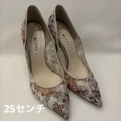 ダイアナ　DIANA ミュシャプリント刺繍チュールハイヒール　　25センチ　❁のサムネイル