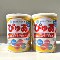 ぴゅあ 粉ミルク820g×2缶 0〜12ヶ月 - メルカリ