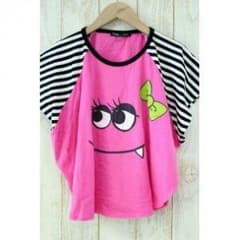 HUNGRY HEART♥130cm＊ボーダー＆プリント☆Tシャツカットソーのサムネイル