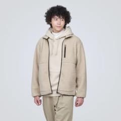無印良品　ボアフリースジャケット　サンドベージュのサムネイル