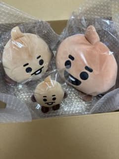 BTS SUGA BT21 SHOOKY Baby Plush Toy Set (Large, Medium, and Small)