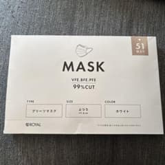 プリーツマスク　ホワイトのサムネイル