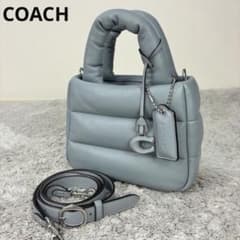 COACH ミニピロートートバッグ キルティング 2way ショルダーバッグ