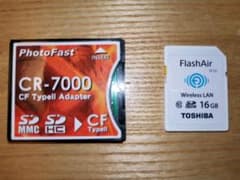 Flash air 16GB + CF Type2 Adapterのサムネイル