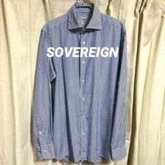 ユナイテッドアローズ SOVEREIGN ソブリン ストライプシャツ 39のサムネイル