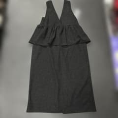 薄手のフェルト生地みたいな秋、冬用ワンピース4Ｌです。新品、黒。 - 5