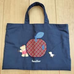 familiar アップル刺繍トートバッグのサムネイル
