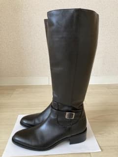 ロングブーツ　ブラック　22.5cm