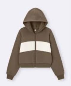 GU ヘビーウェイトスウェットフルジップパーカ 160cmのサムネイル
