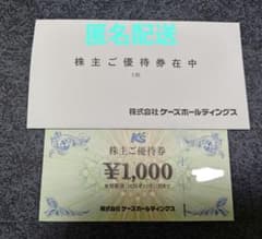 株主優待 ケーズデンキ株主優待券 1000円分 期限2026年12月31日まで