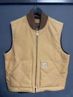 Carhartt ダックベスト ブラウン Lサイズのサムネイル
