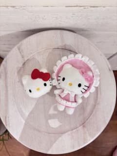 ハローキティ マスコット ぬいぐるみ 2点セットのサムネイル