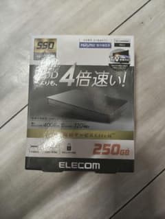 ELECOM 外付けSSD 250GB ESD-EJ0250GBKRのサムネイル