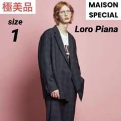 [Excellent Condition] Loro Piana Oversized Check Double-Breasted Tailored Jacket
