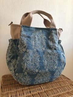 ミナペルホネン＊sometimes luckyギャザポケバッグ✂️ハンドメイド