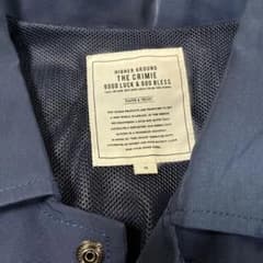 美品、人気、THE CRIMIE ネイビー Mサイズコーチジャケット。のサムネイル