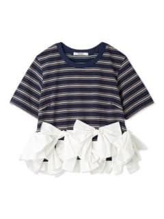 SNIDEL ボーダー リボン フリル カットソーのサムネイル