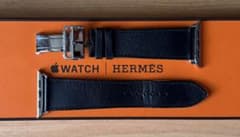 Apple Watch Hermès ブラック レザーバンド 44mmのサムネイル