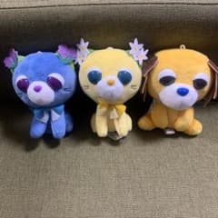 お茶猫　お茶犬　ラン　ミン　ムハ　ぬいぐるみ　マスコット　平成