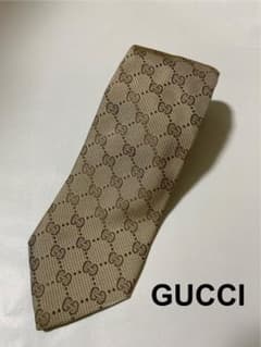 ⭐︎美品⭐︎ GUCCI ネクタイ　gg柄　ベージュのサムネイル
