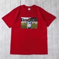 シュプリーム/マラドーナプリントTシャツ/ビッグシルエット/USA製/神の 